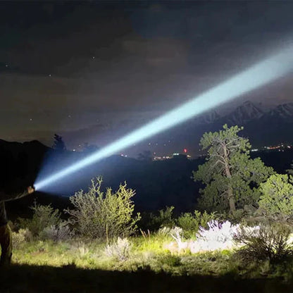 Zestaw niemieckiej latarki taktycznej laserowej + pudełko + darmowa dodatkowa bateria – TitanLux™